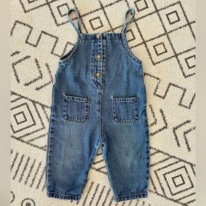 Zara Denim Overalls 18-24 Months